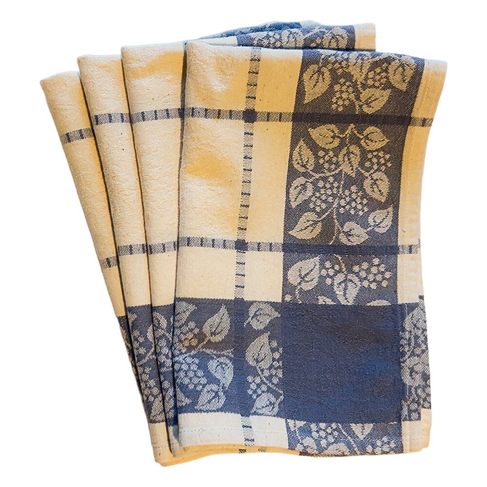 Le Jacquard Francais Primrose Bordier Blue/Ivory 19" x 12" Placemats Set of 4 - Picture 5 of 9